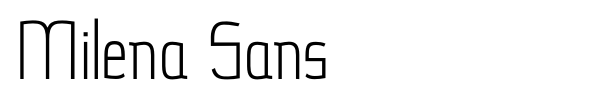 Milena Sans font preview